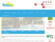 Tablet Screenshot of domaine-castex.com